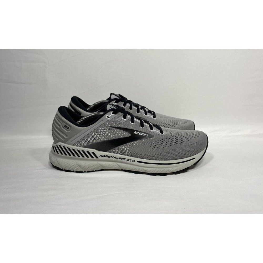 Brooks Adrenaline GTS 22 Running Sneaker Men's Size 12.5 B Gray Black